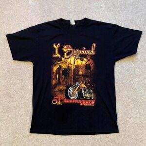 Grim Reaper Artwork Bandidos‎ Biker Graphic T-Shirt Large Gothic Goth